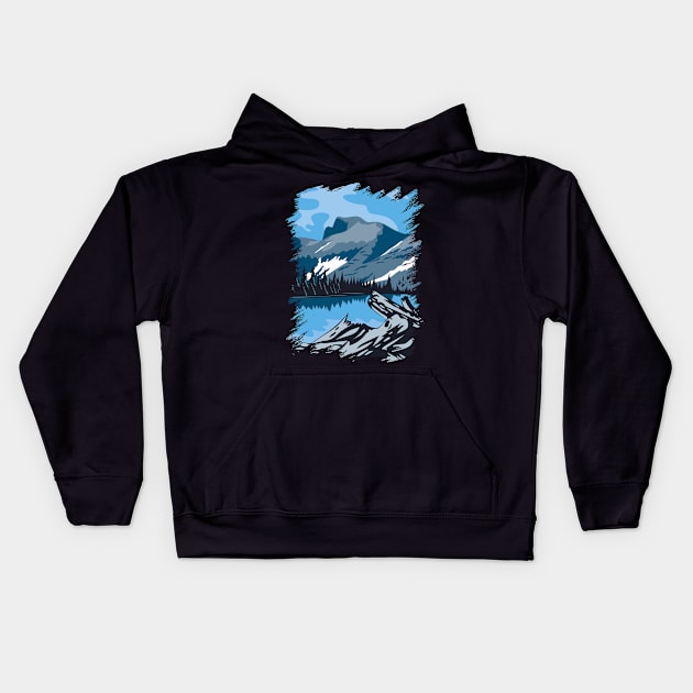 Great Basin National Park Kids Hoodie by ArtisticParadigms